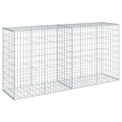 Gabion Basket Silver Galvanized Iron 78.7x19.7x39.4 in
