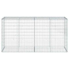 Gabion Basket Silver Galvanized Iron 78.7x19.7x39.4 in