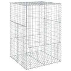 Gabion Basket Silver Galvanized iron wire 39.4x39.4x59.1 in