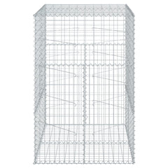 Gabion Basket Silver Galvanized iron wire 39.4x39.4x59.1 in
