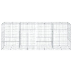 Gabion Basket Silver Galvanized Iron Extra Large Heavy Duty