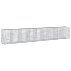Gabion Basket Silver Galvanized Iron Large