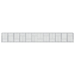 Gabion Basket Silver Galvanized Iron Large Heavy Weight Endurance