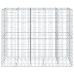 Gabion Basket Silver Galvanized Iron 98.4 x 39.4 x 78.7 in