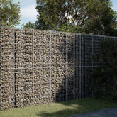 Gabion Basket Silver Galvanized Iron 98.4 x 39.4 x 78.7 in