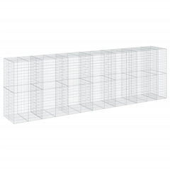 Gabion Basket Silver Galvanized Iron Extra Large Heavy Duty