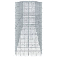 Gabion Basket Silver Galvanized Iron Extra Large Durable