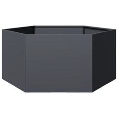 Garden Planter Anthracite Steel Large Decorative Inlays