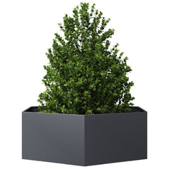 Garden Planter Anthracite Steel Large Durable Garden Planter