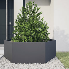 Garden Planter Anthracite Steel Large Durable Garden Planter