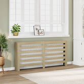Radiator Cover Sonoma Oak 68.9x7.9x32.3 Engineered Wood