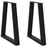 Coffee Table Leg Set of 2 Black Powder-coated steel