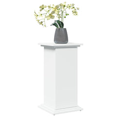 Display Stand White Engineered Wood Medium Storage