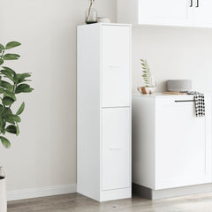 Apothecary Cabinet White Engineered Wood Medium