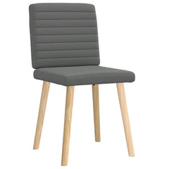 Dining Chair Set of 2 Dark Grey