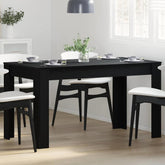 Dining Table Black Oak 55.12 x 29.33 x 29.92 in Engineered Wood