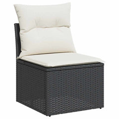 Garden Sofa Set Black, Cream White