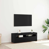 TV Cabinet Black Oak 47.24 x 13.78 x 15.75 in Engineered Wood