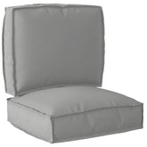 Pallet Cushion Set 2 pcs Grey Oxford Fabric