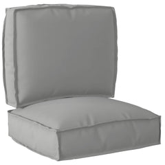 Pallet Cushion Set 2 pcs Grey Oxford Fabric