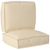 Pallet Cushion Set 2 pcs Beige Oxford Fabric