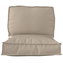 Pallet Cushion Set 2 pcs Taupe Oxford Fabric
