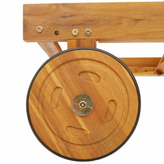 Sun Lounger Set of 2 Acacia Wood Solid Acacia Wood Standard