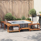 Hot Tub Surround Brown 100.39 x 100.39 x 21.85 in