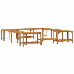 Hot Tub Surround Brown 100.39 x 100.39 x 21.85 in