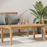 Coffee Table Brown 43.31 x 21.65 x 17.72 in Solid Teak Wood