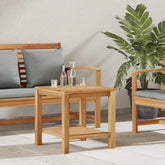 Coffee Table Brown 17.72 x 17.72 x 17.72 in Solid Teak Wood