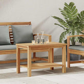 Coffee Table Brown 27.56 x 15.75 x 17.72 in Solid Teak Wood
