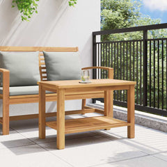 Coffee Table Brown 27.56 x 15.75 x 17.72 in Solid Teak Wood