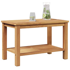 Coffee Table Brown 27.56 x 15.75 x 17.72 in Solid Teak Wood