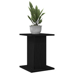 Plant Stand 2 pcs Black Oak 11.81 x 11.81 x 15.75 in