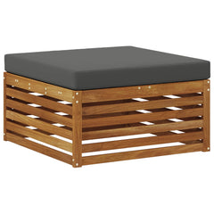 Outdoor Sofa Set with Cushion 4 pcs Natural and Anthracite