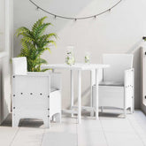 Garden Chair 2 pcs White 20.87 x 19.29 x 33.46 in Polypropylene