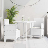 Garden Chair 2 pcs White 20.87 x 19.29 x 33.46 in Polypropylene