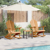 Adirondack Rocking Chair 2 pcs Brown 100 x 77 x 99 cm