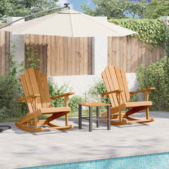 Adirondack Rocking Chair 2 pcs Brown 100 x 77 x 99 cm