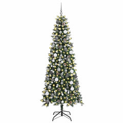 Artificial Christmas Tree with 300 LEDs Green 82.68 in