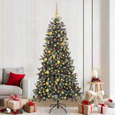 Artificial Christmas Tree with 300 LEDs Green 82.68 in
