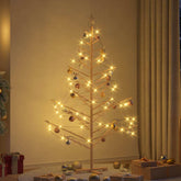 Wooden Christmas Tree Natural 70.87 in Solid pine wood