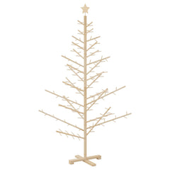 Wooden Christmas Tree Natural 70.87 in Solid pine wood