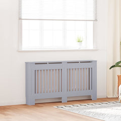 Radiator Cover 2 pcs Grey 59.84 x 7.48 x 32.09 in