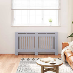 Radiator Cover 2 pcs Grey 59.84 x 7.48 x 32.09 in