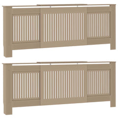 Radiator Cover 2 pcs Sonoma Oak 80.71 x 8.07 x 32.09 in