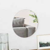 Wall Mirror Round Ø 11.81 in Tempered Glass