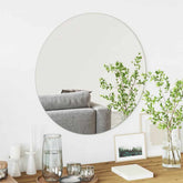 Wall Mirror Round Ø 27.56 in Tempered Glass