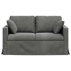 Sofa Dark Grey 54.33 x 30.71 x 31.50 in Velvet